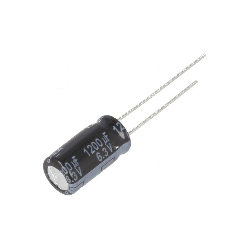 Condensator Electrolitic Low ESR THT 1200uF 6,3VDC Ø8x15mm pentru Circuit Electric | Electronic-mag.ro | Componente Electronice