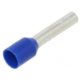 Vârf de tub de capăt izolată din cupru 2,5mm² 12mm cositorit 14AWG pentru conexiuni electrice | Electronic-mag.ro | Componente E