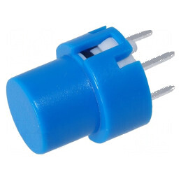 Comutator tastatură Poz: 2 SPST-NO 0,01A/35VDC albastru THT - Comutator electric pentru aplicații de mică intensitate | Electron