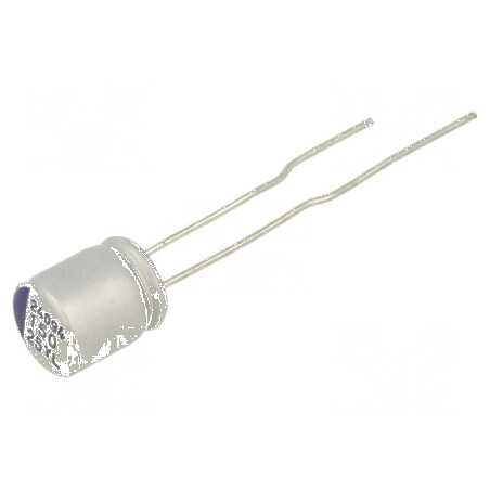 Condensator Hibrid THT -55° până la 125°C, Dimensiune Carcasă Ø6,3x7,5mm, Toleranță ±20% | Electronic-mag.ro | Componente Electr