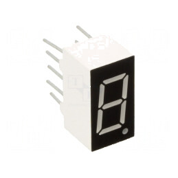 Afișaj LED cu 7 segmente 9,2mm 0,36 Nr.car: 1 roșie 100mcd pentru aplicații electronice | Electronic-mag.ro | Componente Electro