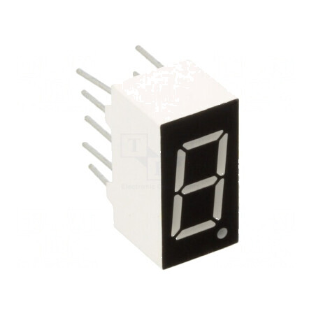 Afișaj LED cu 7 segmente 9,2mm 0,36 Nr.car: 1 roșie 100mcd pentru aplicații electronice | Electronic-mag.ro | Componente Electro