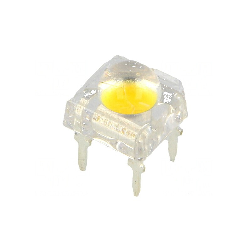 "LED Super Flux Alb Cald 7,62x7,62mm 23-25lm 120° 20mA 3000K - Iluminare Eficientă" | Electronic-mag.ro | Componente Electronice