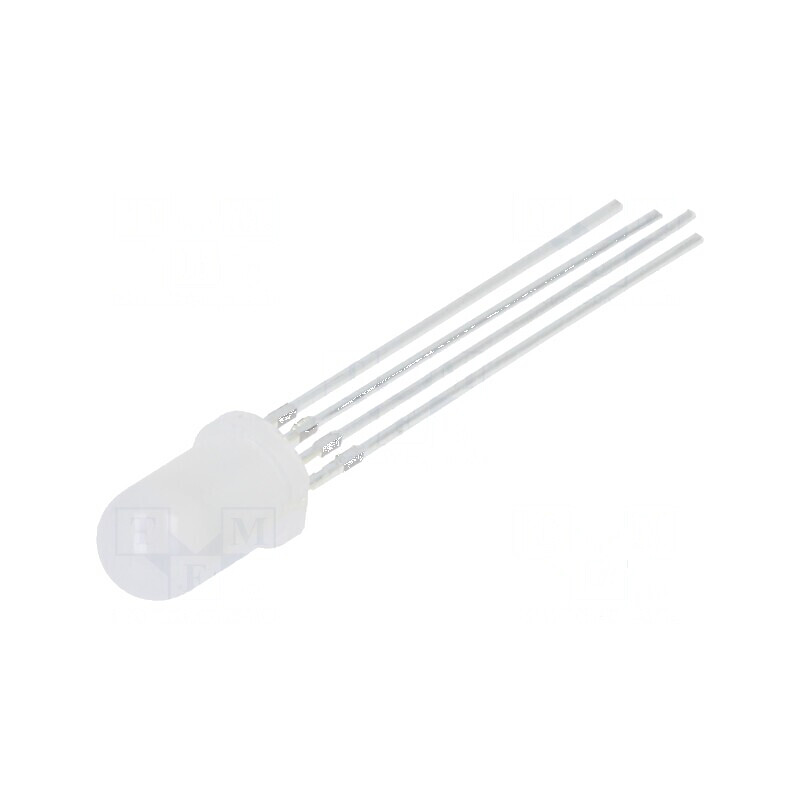 LED 5mm RGB Convex 50° - Tensiune de Funcționare 3÷15VDC, Nr. Term: 4 | Electronic-mag.ro | Componente Electronice
