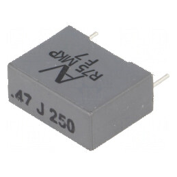 Condensator polipropilenă R75 470nF 18x7,5x13,5mm THT ±5% - Componentă electronică de înaltă performanță | Electronic-mag.ro | C
