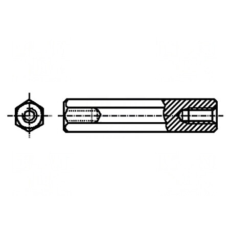 Piuliță Distanțieră Filetată 26mm M3 Hexagonală pentru Montaj și Asamblare | Electronic-mag.ro | Componente Electronice