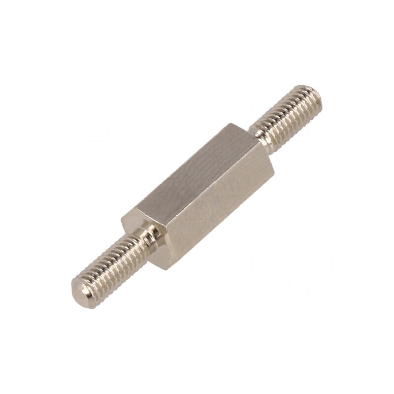 Piuliță Distanțieră Tretată 12mm Filet Exterior M3 Hexagonal - Accesorii pentru Montaj | Electronic-mag.ro | Componente Electron