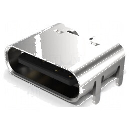 Conector USB C Soclu SMT PIN 6 Orizontale Top Board Mount 3A pentru Aplicații Electrice | Electronic-mag.ro | Componente Electro