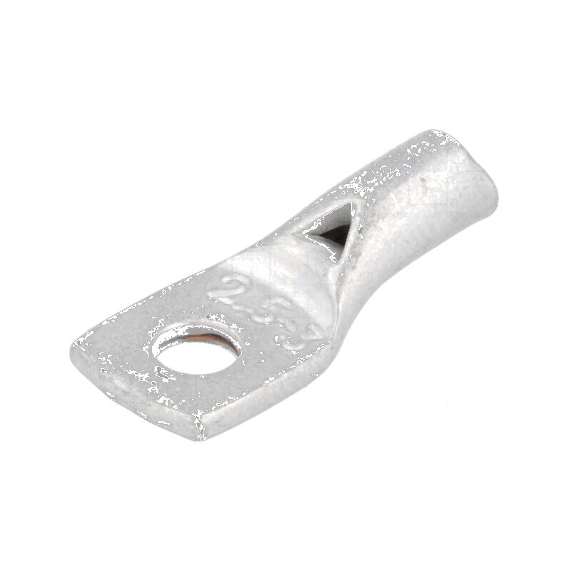 Vârf inelar tubular M3 2,5mm² crimpat pe cablu cositorit - Conector electric profesional | Electronic-mag.ro | Componente Electr