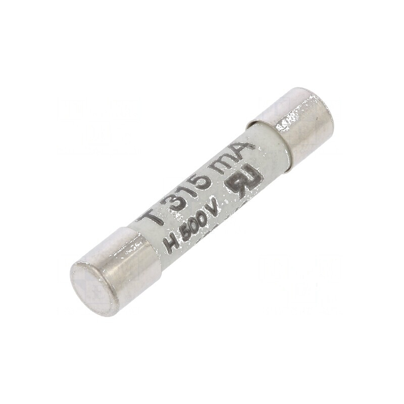 Siguranță Întârziere 315mA 500VAC 6,3x32mm cu Corp din Alamă - Componente Electrice Profesionale | Electronic-mag.ro | Component