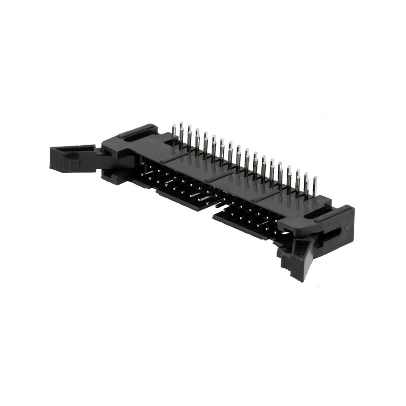 Conector IDC soclu tată 34 PIN 90° THT aurit 2,54mm | Electronic-mag.ro | Componente Electronice