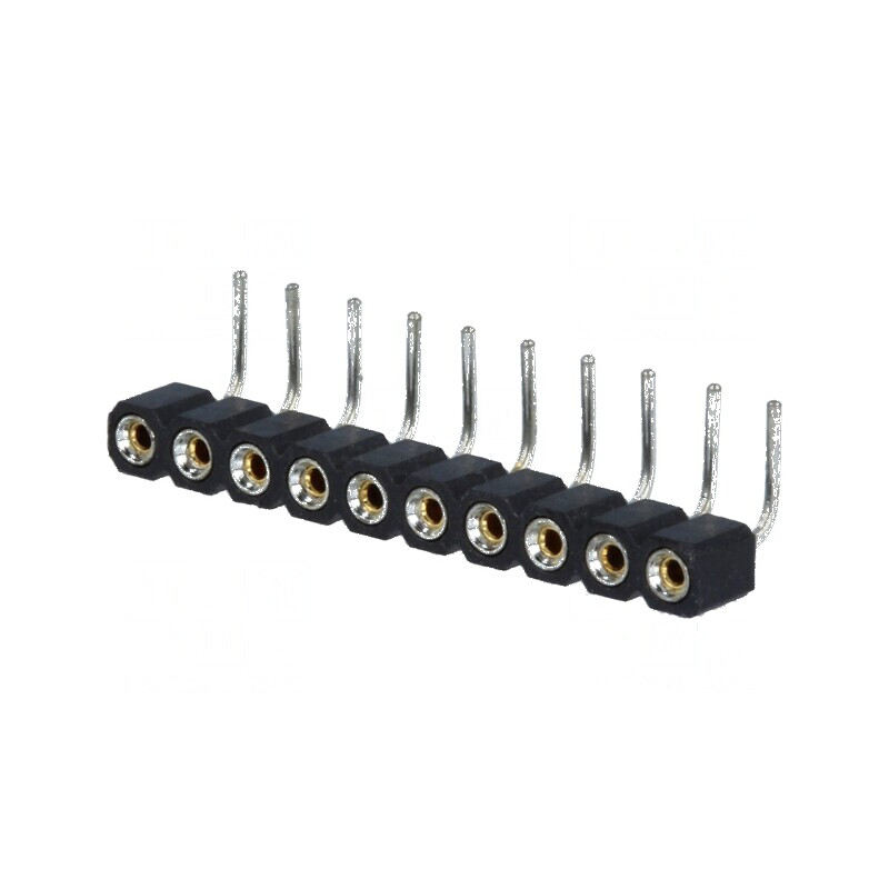 Conector șiruri pini soclu mamă 10 contacte întoarse - Componente Electronice Profesionale | Electronic-mag.ro | Componente Elec