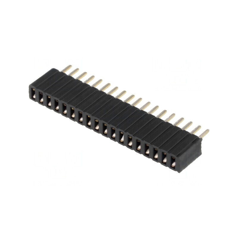 Conector şiruri pini soclu mamă 18 PIN 1,27mm THT 1x18 - Componentă electronică de conectare | Electronic-mag.ro | Componente El