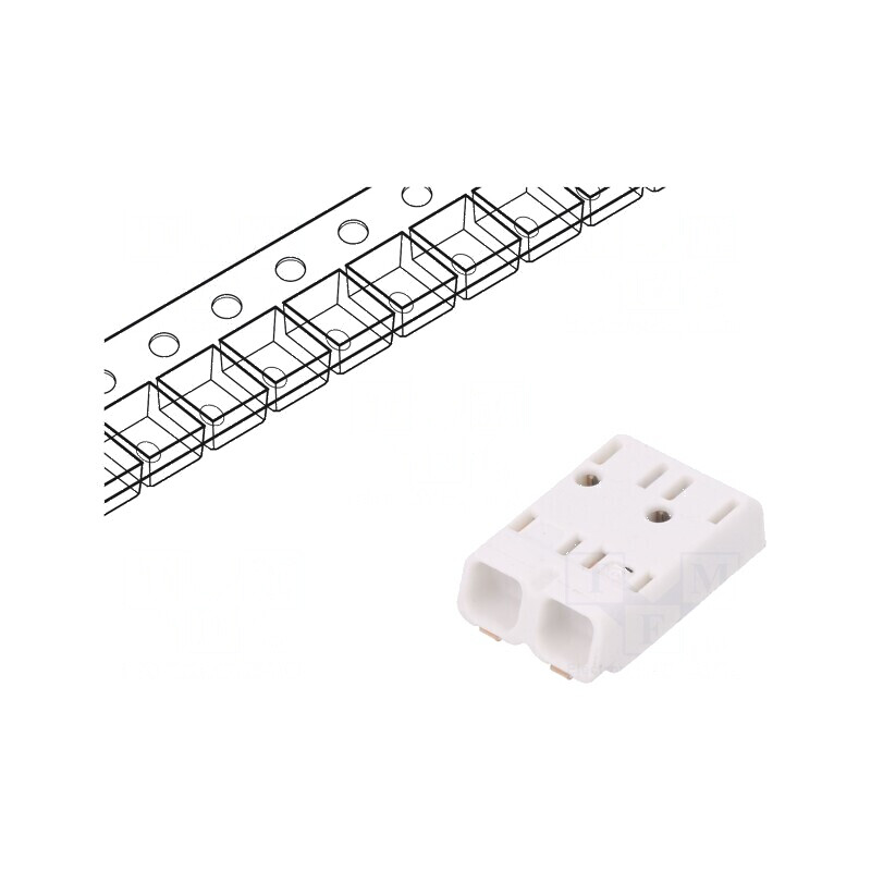 Conector Microcon 4mm cu 2 Piste pentru Mufe, 0,2-0,75mm², 6A, SMT | Electronic-mag.ro | Componente Electronice Conector Microcon 4mm cu 2 Piste pentru Mufe, 0,2-0,75mm², 6A, SMT | Electronic-mag.ro | Componente Electronice