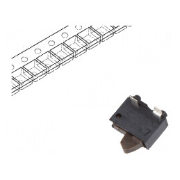 Comutator cu Senzor Pozitiv 2 SPST, 0,01A/5VDC, 500mΩ, Forță Activare 0,29N, Dimensiune 4,1mm | Electronic-mag.ro | Componente E