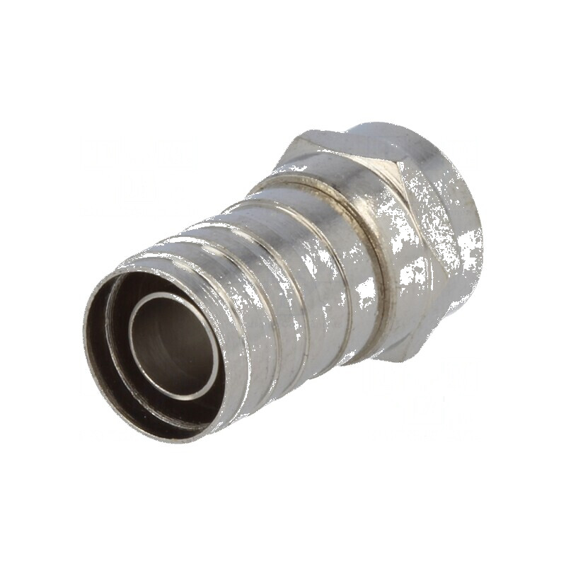 Conector F Mufă Tată Drept 8,5mm Crimpat pe Cablu - Soluție de Conectare pentru Antene TV | Electronic-mag.ro | Componente Elect