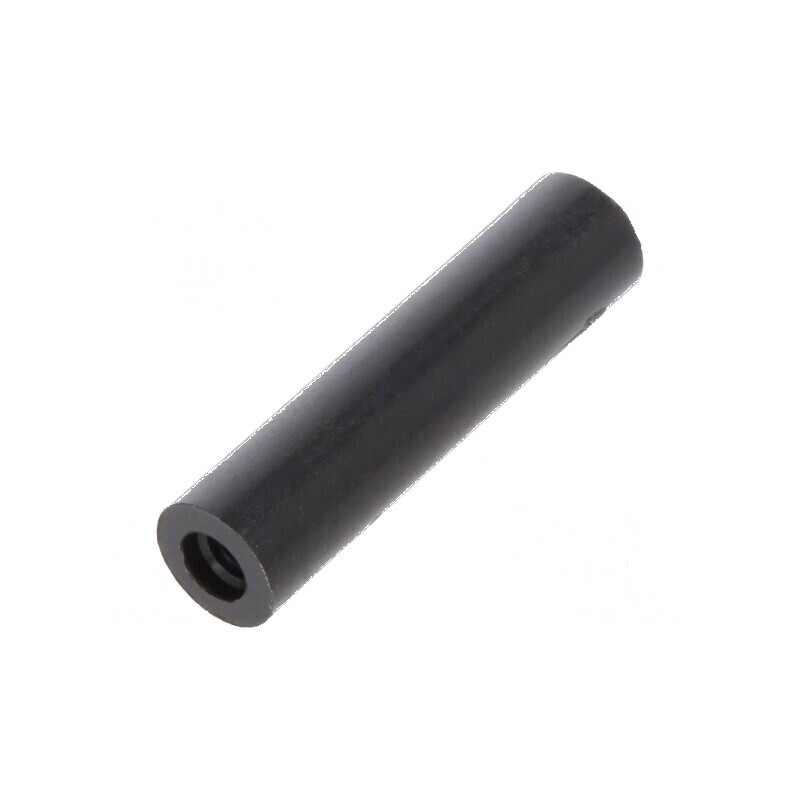 Manşon distanţier cilindric din poliamidă M2,5 - Lungime 20mm - Culoare Neagră | Electronic-mag.ro | Componente Electronice