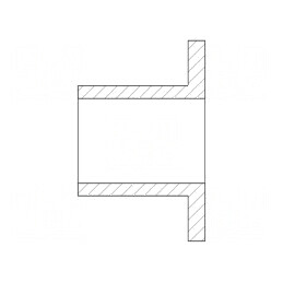 Bucşă izolantă din poliamidă 66 Øint: 10mm H: 23,7mm UL94V-2 pentru aplicații electrice | Electronic-mag.ro | Componente Electro