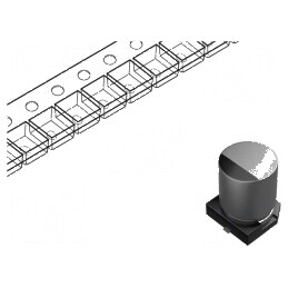 Condensator Electrolitic Low ESR SMD 33uF 25VDC Ø6,3x7,7mm pentru Circuite Electronice | Electronic-mag.ro | Componente Electron