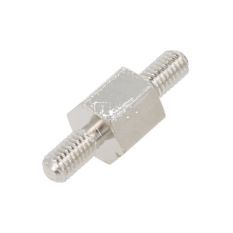 Piuliță Distanțieră Filetată 6mm, Filet Exterior M3, Hexagonală | Electronic-mag.ro | Componente Electronice
