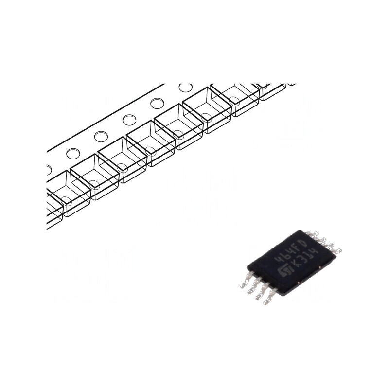 Memorie EEPROM 64kb I2C 8kx8bit 1,7-5,5V 1MHz - IC pentru Stocare Date | Electronic-mag.ro | Componente Electronice