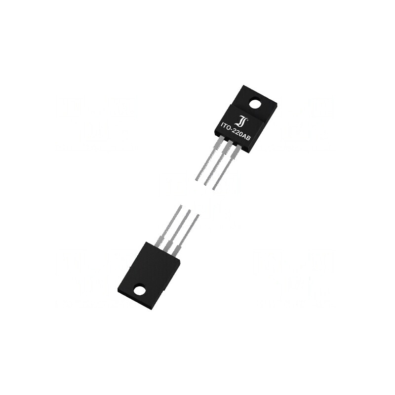 Diodă redresoare THT 600V 10A x 2, Tub Ifsm 90A, ITO220AB, Ir 1µA - Componentă electronică profesională | Electronic-mag.ro | Co