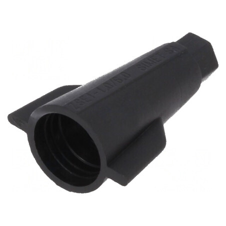 Conector cu Eliberare Rapidă pentru Cablu 1÷6mm², 400V, 41A, Negru, Temperaturi -25÷125°C | Electronic-mag.ro | Componente Elect