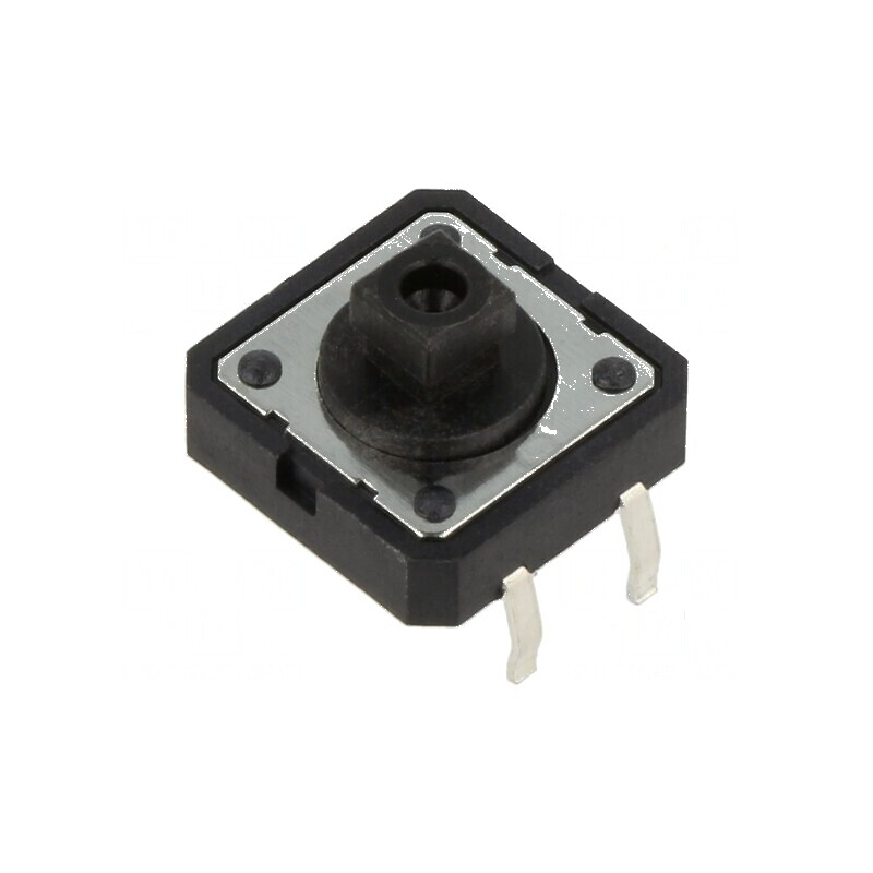 Microîntrerupător TACT SPST-NO 0,05A/12VDC THT, Pozitie 2, Fără Acoperire | Electronic-mag.ro | Componente Electronice