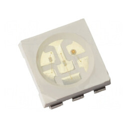 LED SMD PLCC6 Albastru 780-1300mcd 5x5x1,6mm 120° 60mA 324mW pentru Iluminat Eficient | Electronic-mag.ro | Componente Electroni