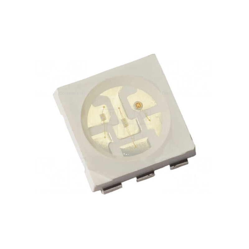 LED SMD PLCC6 Albastru 780-1300mcd 5x5x1,6mm 120° 60mA 324mW pentru Iluminat Eficient | Electronic-mag.ro | Componente Electroni