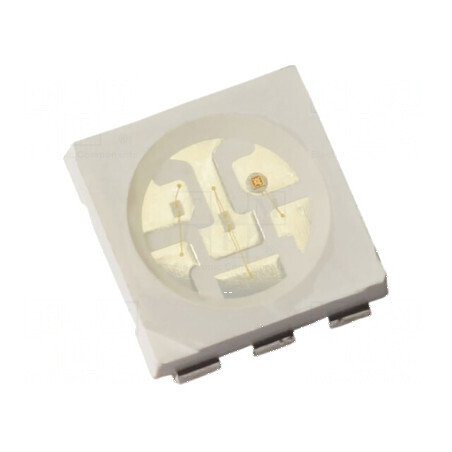 LED SMD PLCC6 Albastru 780-1300mcd 5x5x1,6mm 120° 60mA 324mW pentru Iluminat Eficient | Electronic-mag.ro | Componente Electroni
