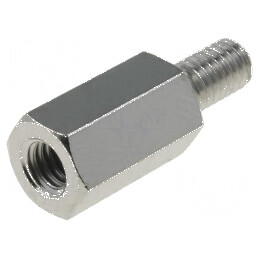Piuliță Distanțieră Filetată 12mm M4 - Compatibilitate Filet Interior și Exterior M4 | Electronic-mag.ro | Componente Electronic
