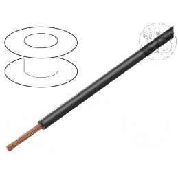 Cablu FLRY-B 1x1mm² Litat Cu PVC Negru 60V 100m - Clasa 5 pentru Conexiuni Electrice Profesionale | Electronic-mag.ro | Componen