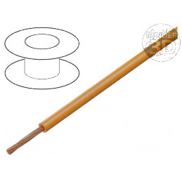 Cablu FLRY-B 1x1mm² Litat Cu PVC Portocalie 60V 100m - Clasa 5 pentru Conexiuni Electrice | Electronic-mag.ro | Componente Elect