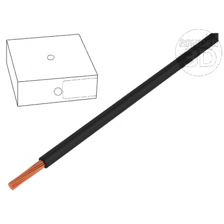 Cablu electric H07V-K litat cu secțiunea de 1,5mm², izolație PVC, 450V/750V, lungime 100m, negru | Electronic-mag.ro | Component