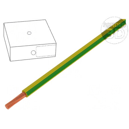 Cablu H07V-K Litat Cu Secțiune 1,5mm² PVC Galben-Verde, Tensiune 450V/750V, Lungime 100m | Electronic-mag.ro | Componente Electr