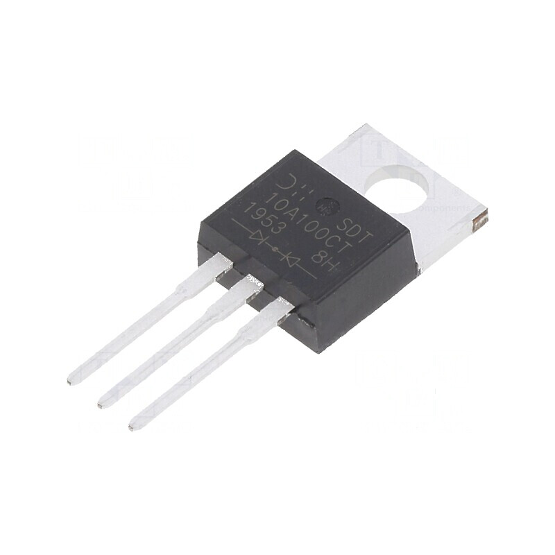 Diodă Schottky THT 100V 5A x2 TO220AB - Redresor cu Ufmax 0,73V | Electronic-mag.ro | Componente Electronice