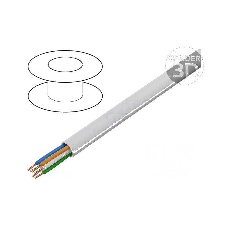 Cablu YTKSY 3x2x0,5mm pentru telecomunicaţii cu sârmă din cupru și izolație din PVC alb | Electronic-mag.ro | Componente Electro Cablu YTKSY 3x2x0,5mm pentru telecomunicaţii cu sârmă din cupru și izolație din PVC alb | Electronic-mag.ro | Componente Electro