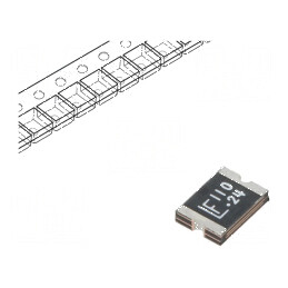 Siguranţă polimerică PTC ardere rapidă 1,1A 24VDC SMD pentru protecţia circuitelor electrice | Electronic-mag.ro | Componente El
