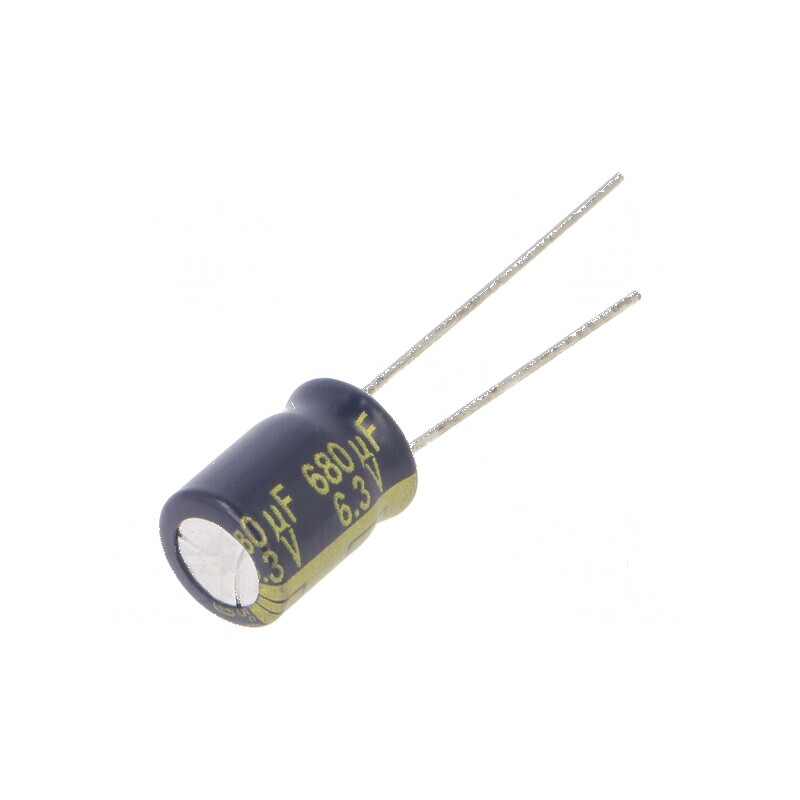 Condensator Electrolitic Low ESR THT 680uF 6,3VDC Ø8x11,5mm - Componentă Electronică de Înaltă Performanță | Electronic-mag.ro |