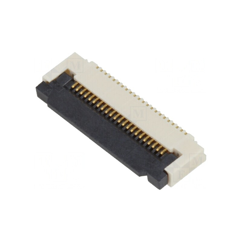 Conector FFC/FPC Orizontal 22 PIN ZIF SMT 50V 0,4A -25÷85°C | Electronic-mag.ro | Componente Electronice