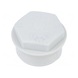 Capac de protecție M32 1,5 IP54 din polietilenă gri pentru temperaturi -20 până la 80°C | Electronic-mag.ro | Componente Electro