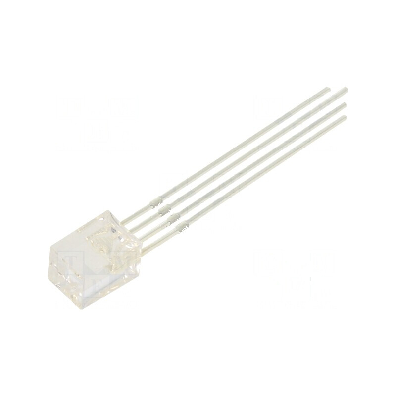 LED dreptunghiular 5x5x7mm RGB 500-750mcd - Iluminare eficientă în trei culori | Electronic-mag.ro | Componente Electronice