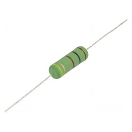 Rezistor bobinat de înaltă tensiune THT 39Ω 5W ±5% Ø8,5x25mm pentru aplicații electrice profesionale | Electronic-mag.ro | Compo