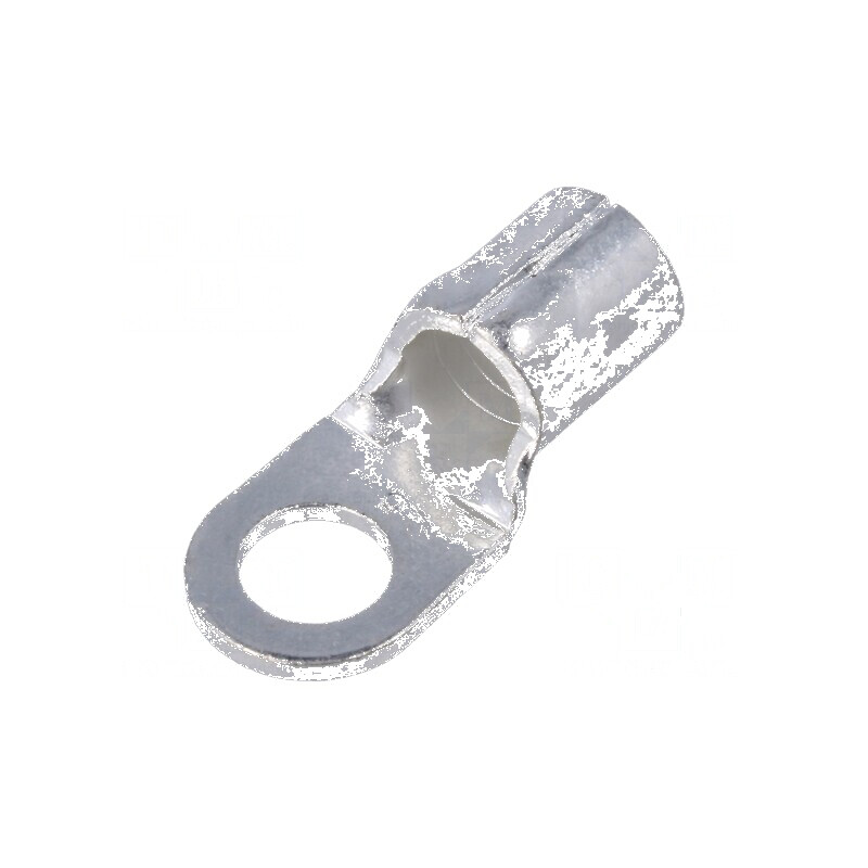 Vârf de conectare M6 pentru cablu neizolat, 16mm², crimpat, cositorit | Electronic-mag.ro | Componente Electronice