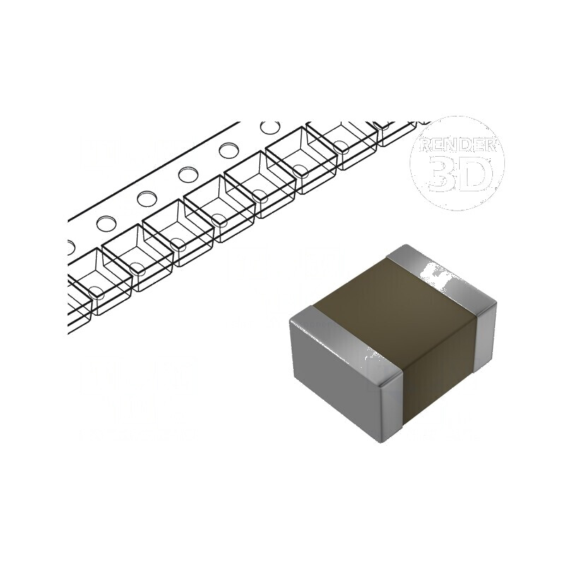 Condensator ceramic 10nF 50V C0G (NP0) ±2% SMD 1210 - Componentă electronică de înaltă precizie | Electronic-mag.ro | Componente