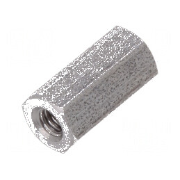 Piuliță Distanțieră Filetată 10mm, Filet Interior M2,5, Hexagonală - Accesoriu pentru Construcții și Mecanisme | Electronic-mag.