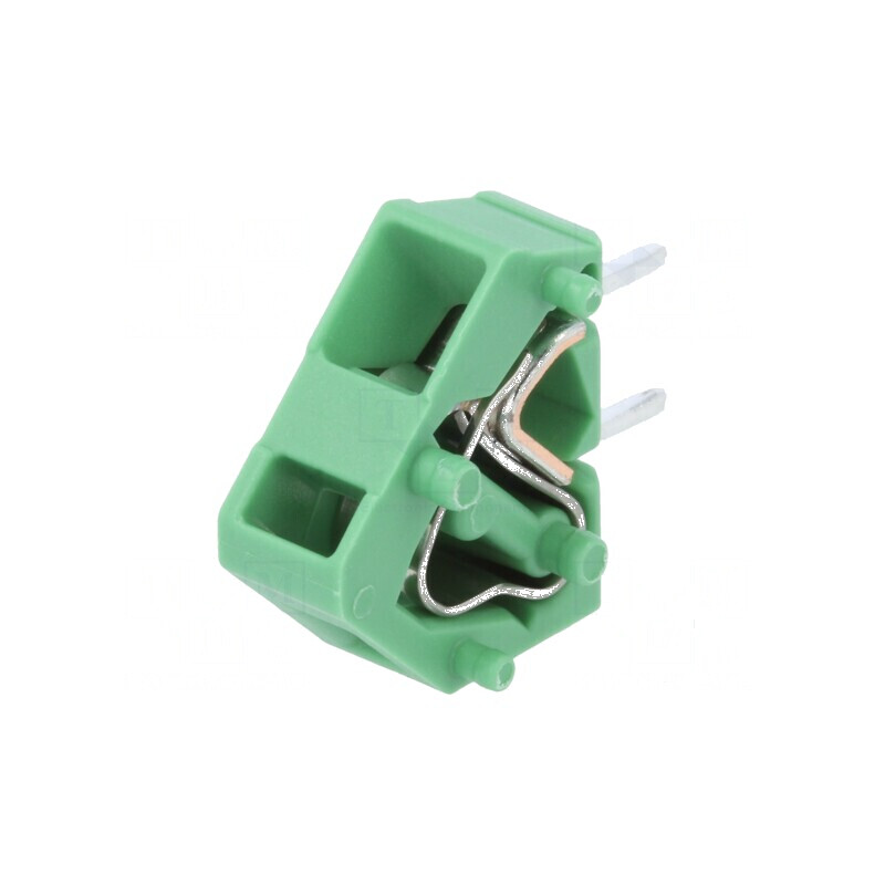 Regletă de conexiuni pentru PCB în unghi de 45°, 5mm, 1 pin, 24A | Electronic-mag.ro | Componente Electronice