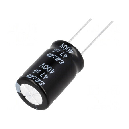 Condensator Electrolitic THT 47uF 400VDC Ø16x25mm ±20% 2000h pentru Circuit Electric | Electronic-mag.ro | Componente Electronic