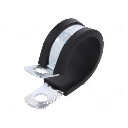 Clipsuri Øbuclă din oțel, dimensiuni 22,2-23,8mm, lățime 13mm, orificiu de montare 6,5mm | Electronic-mag.ro | Componente Electr
